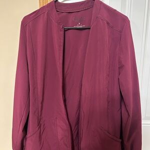 Cherokee Women's Deep Burgundy Scrub jacket